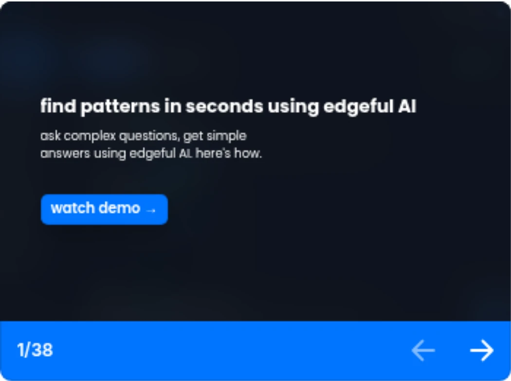 ask complex questions, get simple answers with edgeful AI.